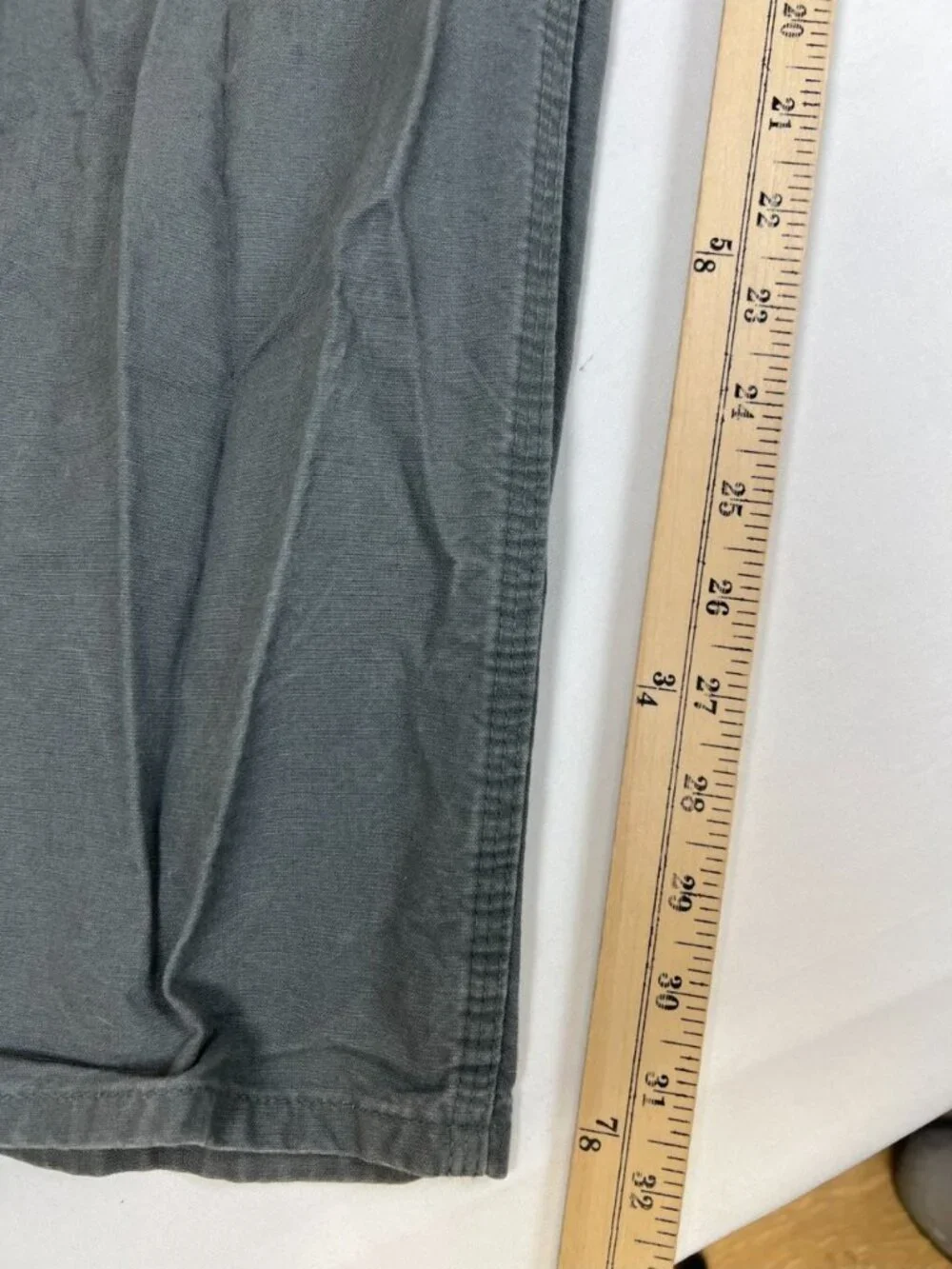 Carhartt B151 FAT Pants Mens 36x32 Gray Dungaree Fit Cotton Canvas - Picture 6 of 10